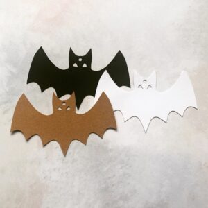 Papieranhänger Fledermaus ca. 50x85mm (10 Stk.)