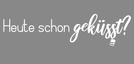 Vinylsticker "Heute schon geküsst?" – Bild 3