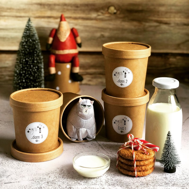 Katzenkalender Aufkleber-Set "Erst 1, dann 2,..." – Bild 2