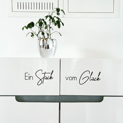 Vinylsticker "Ein Stück vom Glück", klein