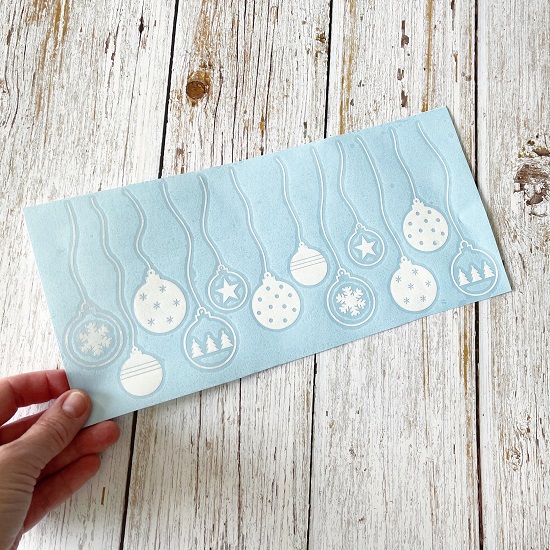 Vinylsticker-Set "Weihnachtskugeln" – Bild 4