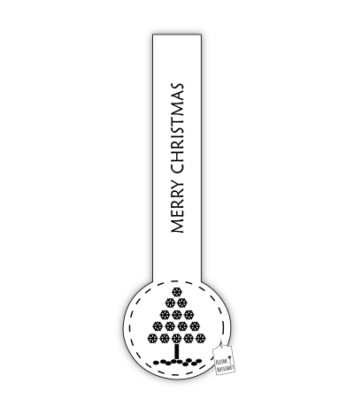 Verschlussetiketten "Tannenbaum" (12 Stk.)