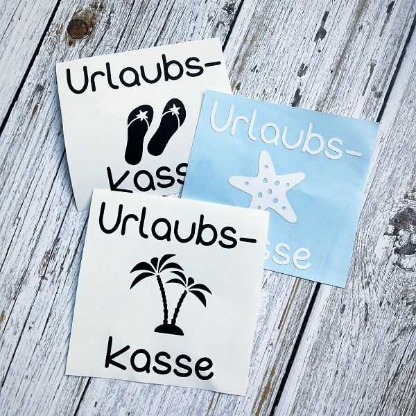 Vinylsticker "Urlaubskasse" – Bild 5