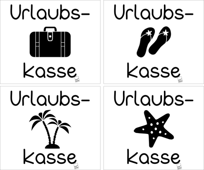 Vinylsticker "Urlaubskasse" – Bild 4