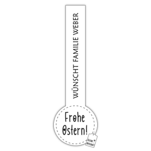 Verschlussetiketten "Frohe Ostern" (12 Stk.)