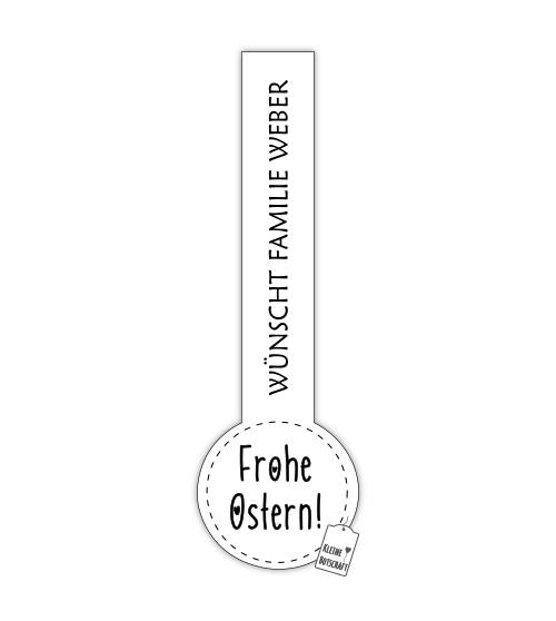 Verschlussetiketten "Frohe Ostern" (12 Stk.)