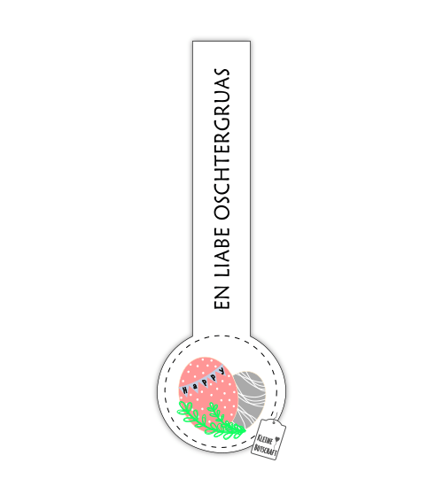 Verschlussetiketten "Happy Osterei" (12 Stk.)
