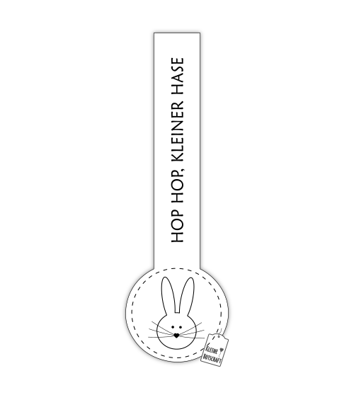 Verschlussetiketten "Kleiner Hase" (12 Stk.)