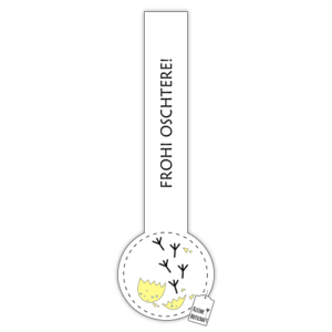 Verschlussetiketten "Kükenspuren" (12 Stk.)