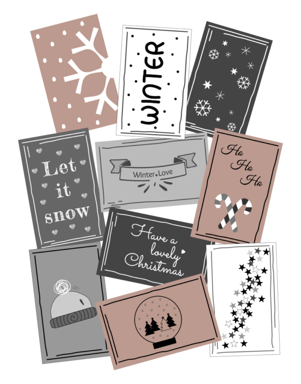 Winter-Streichhölzer