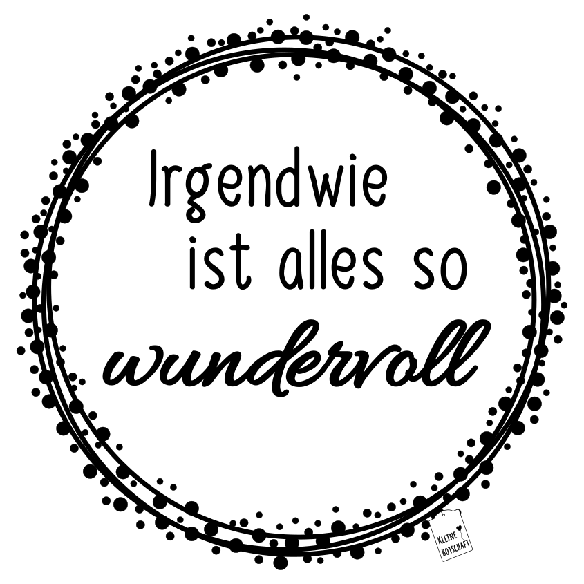 Vinylsticker "Wunderbar" • kleinebotschaft