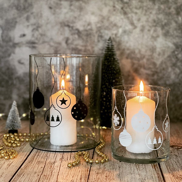 Vinylsticker-Set "Weihnachtskugeln"